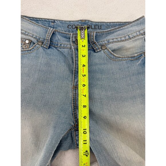 Code Bleu Women's Embellished Annette Denim Capri Pants - Picture 7 of 10